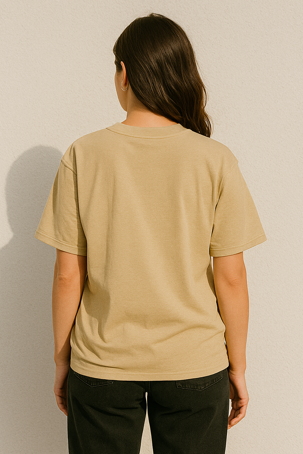 Beige Unisex Oversized T-Shirt
