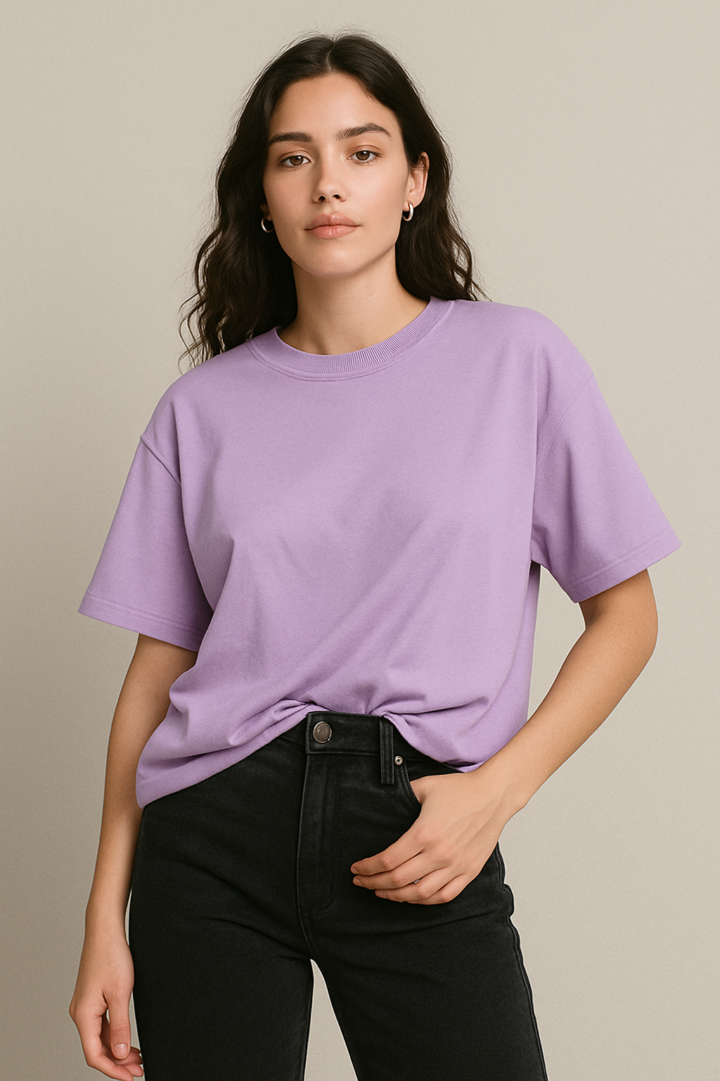 Oversized Lavender Unisex T-Shirt