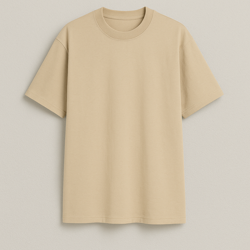 Beige Unisex Oversized T-Shirt