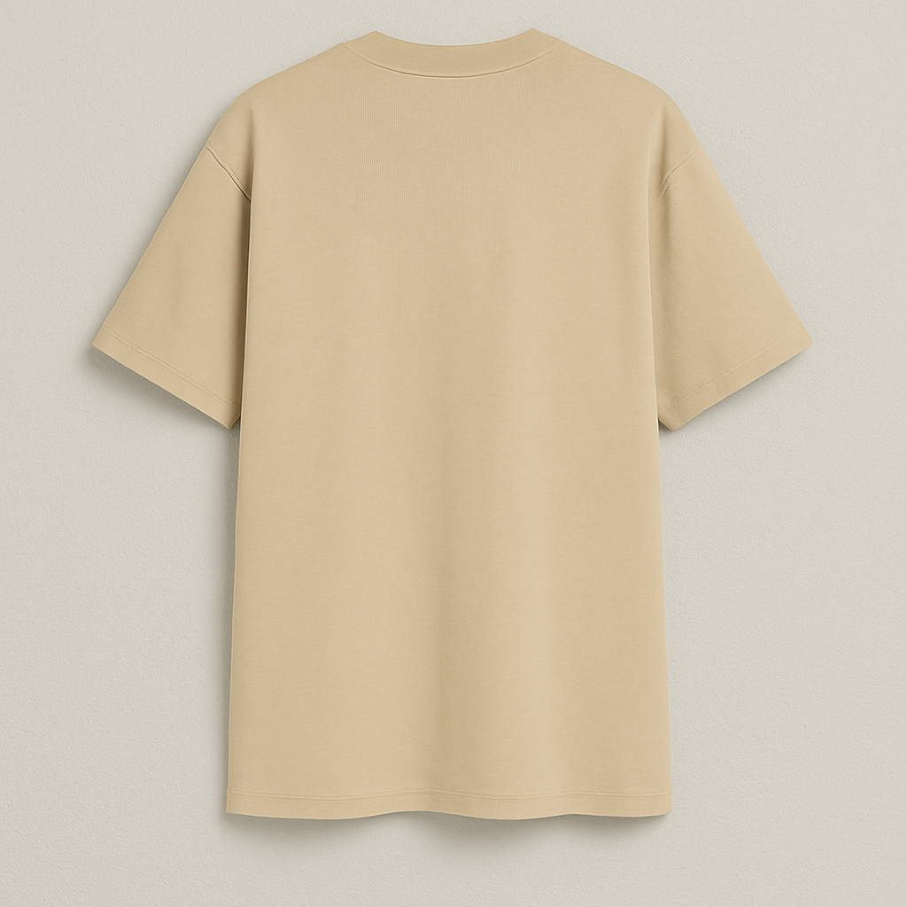 Beige Unisex Oversized T-Shirt