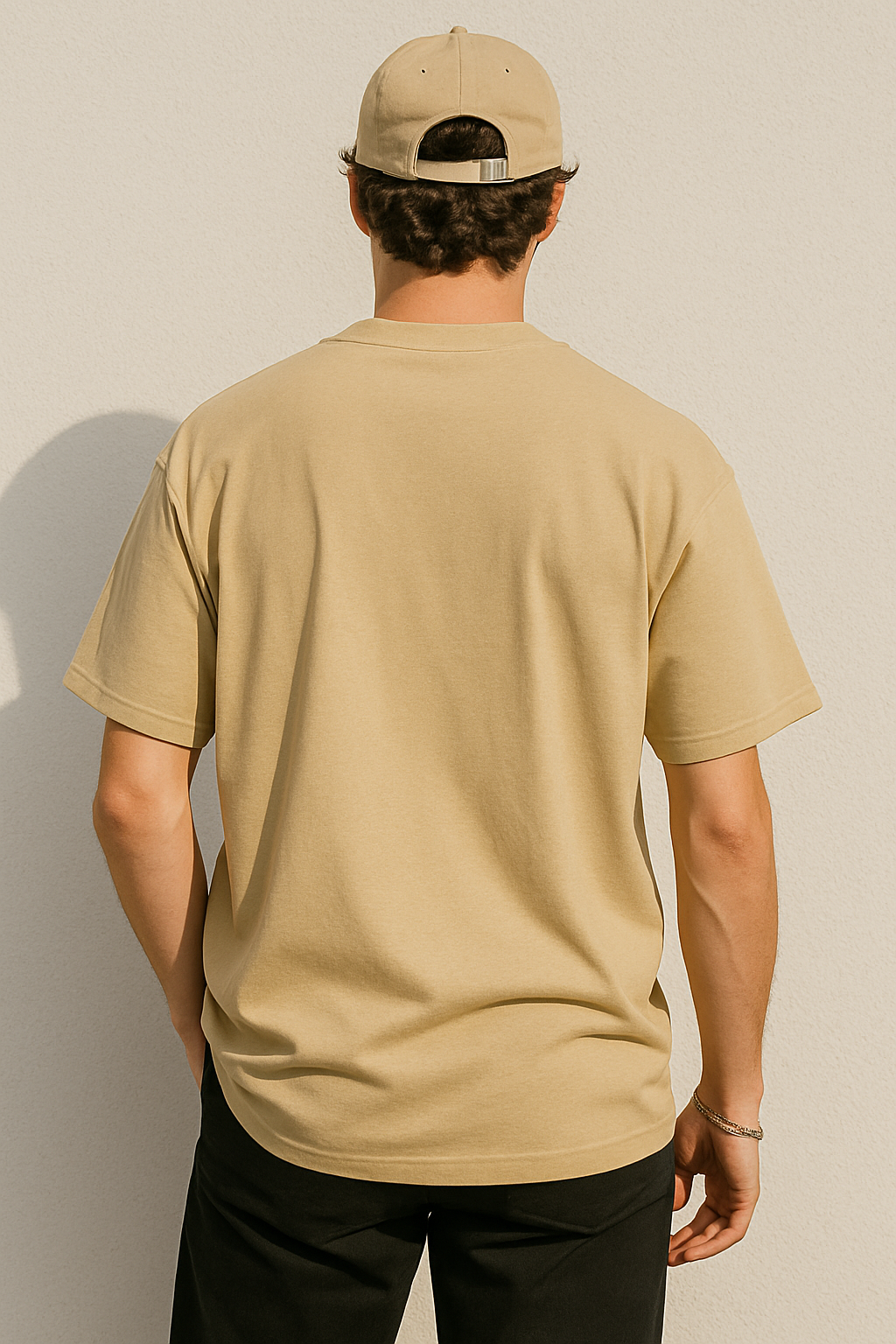 Beige Unisex Oversized T-Shirt