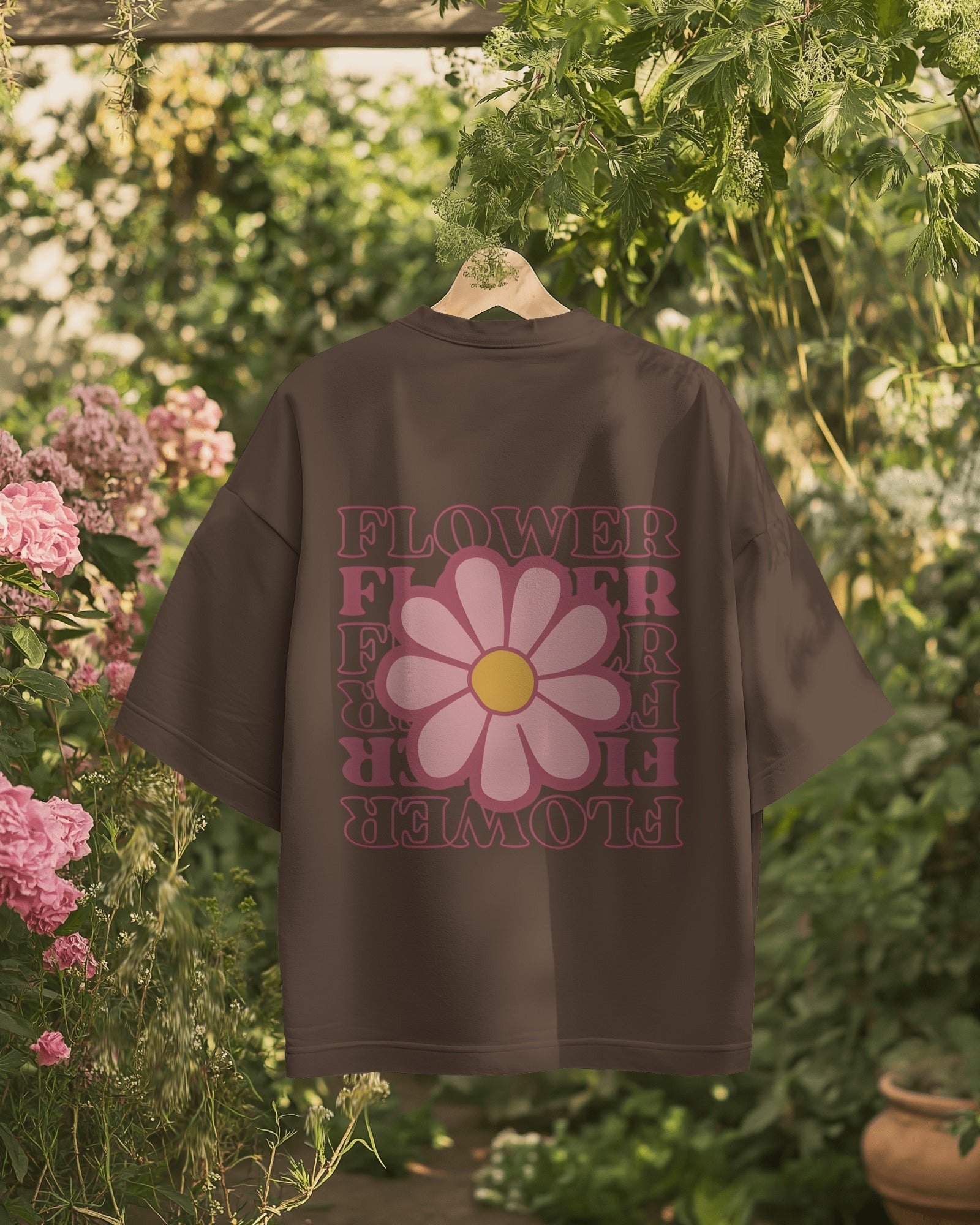 Flower Pop Oversized Tee