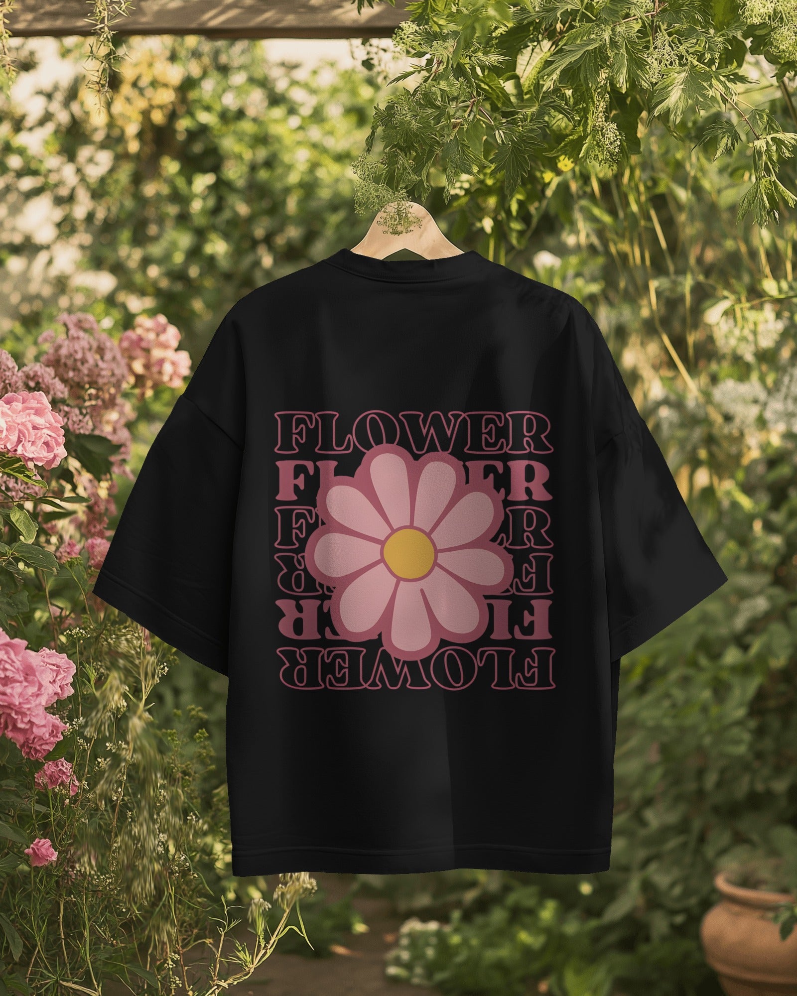 Flower Pop Oversized Tee