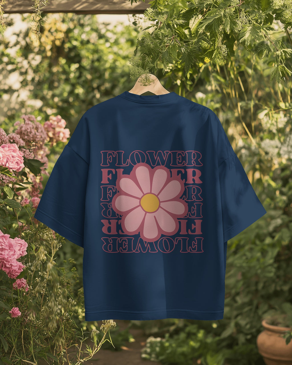 Flower Pop Oversized Tee