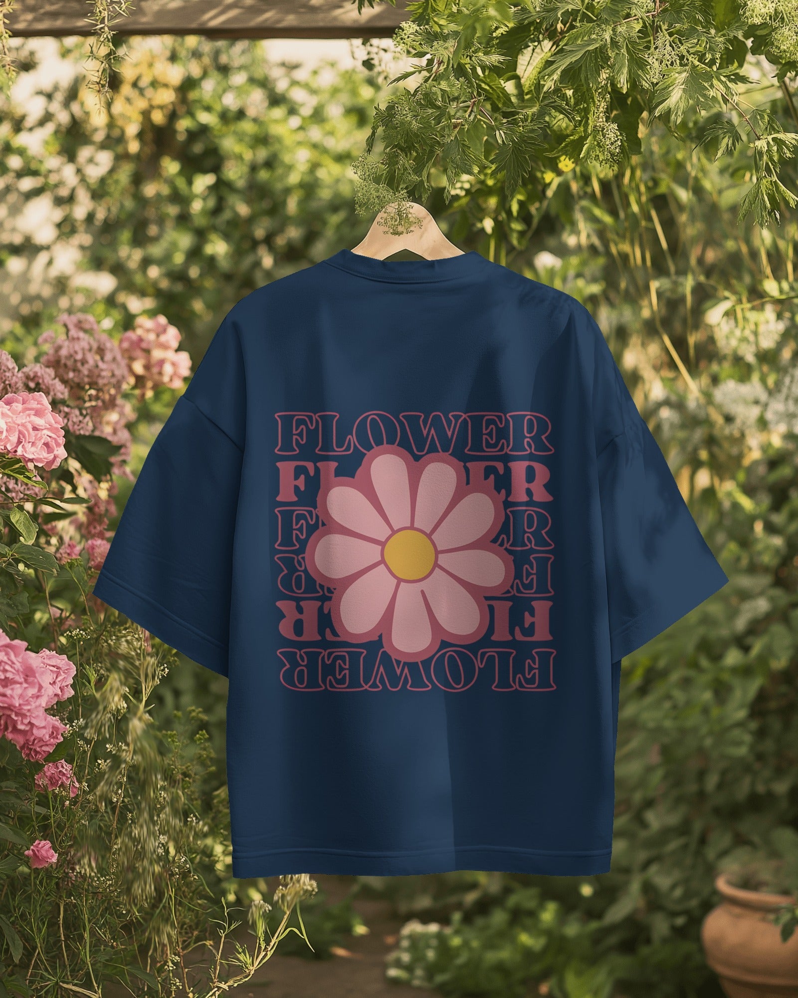 Flower Pop Oversized Tee
