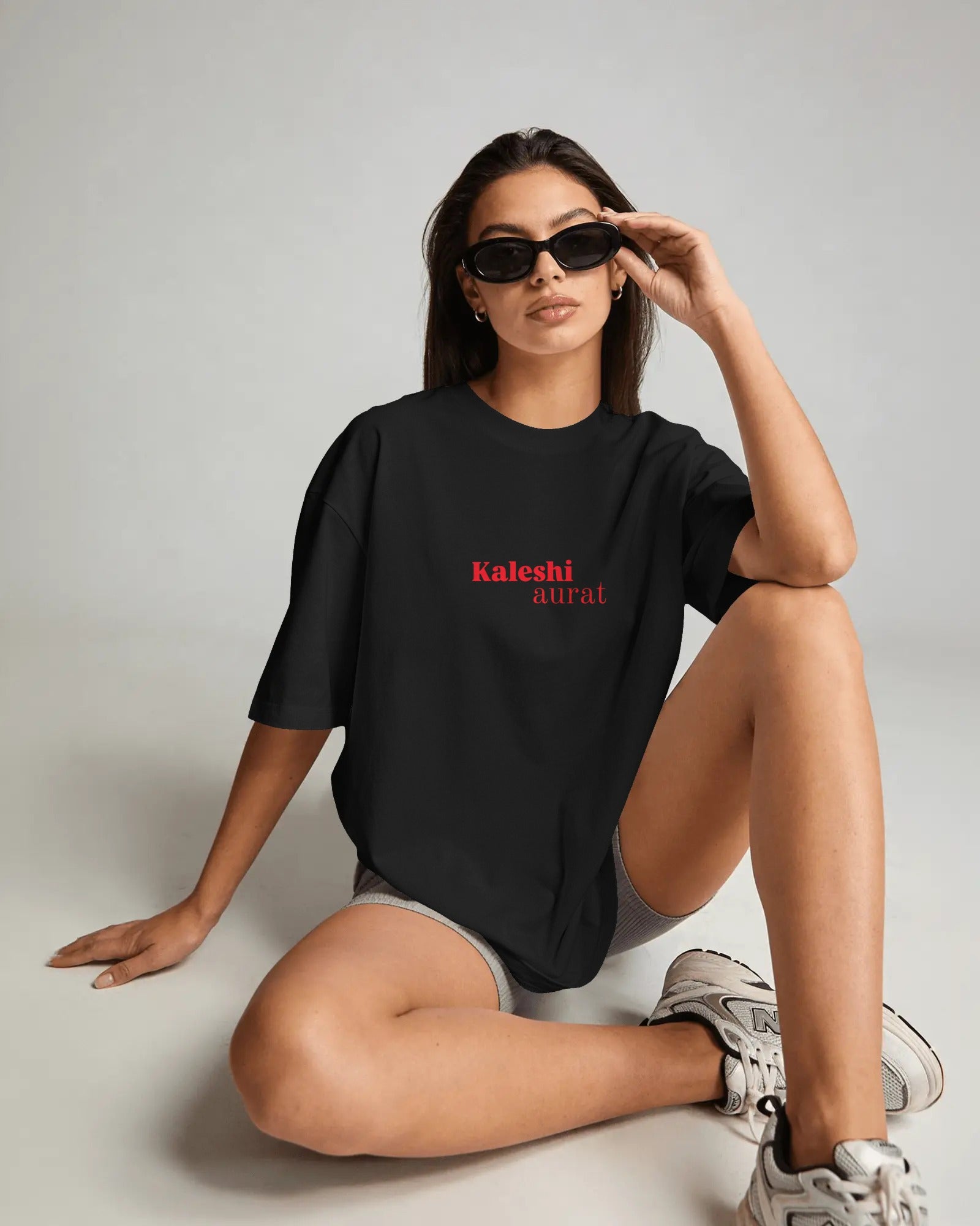 Kaleshi Aurat Oversized Tee – Drama Queen Drop