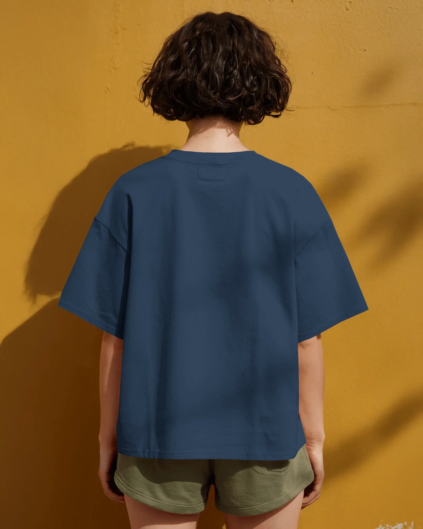 Oversized Navy Blue Unisex T-Shirt