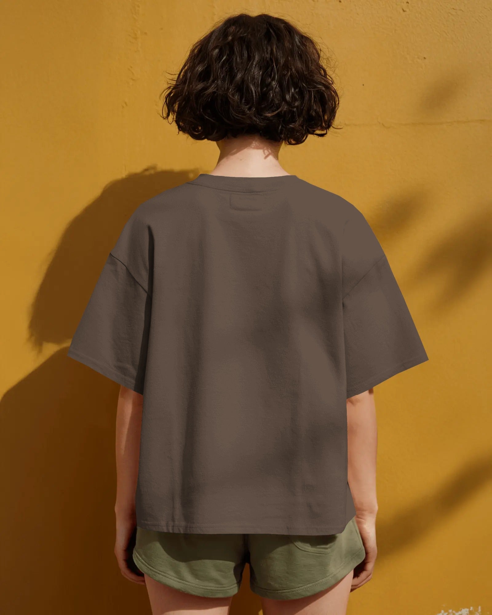 Oversized Brown Unisex T-Shirt