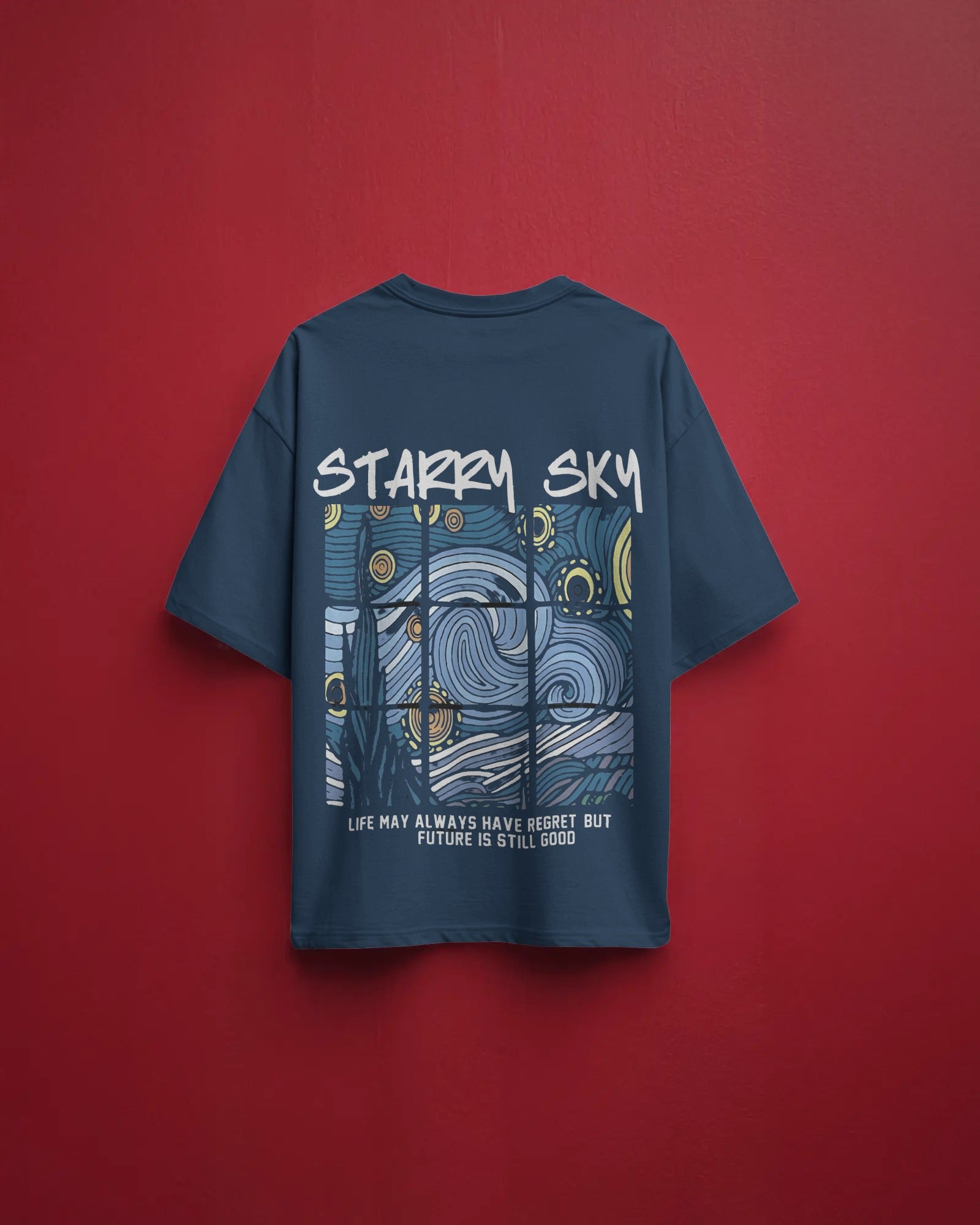 Starry Sky Graphic Oversized T-Shirt