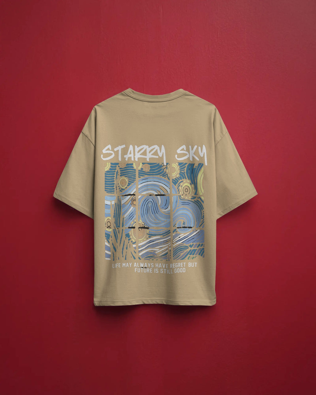 Starry Sky Graphic Oversized T-Shirt