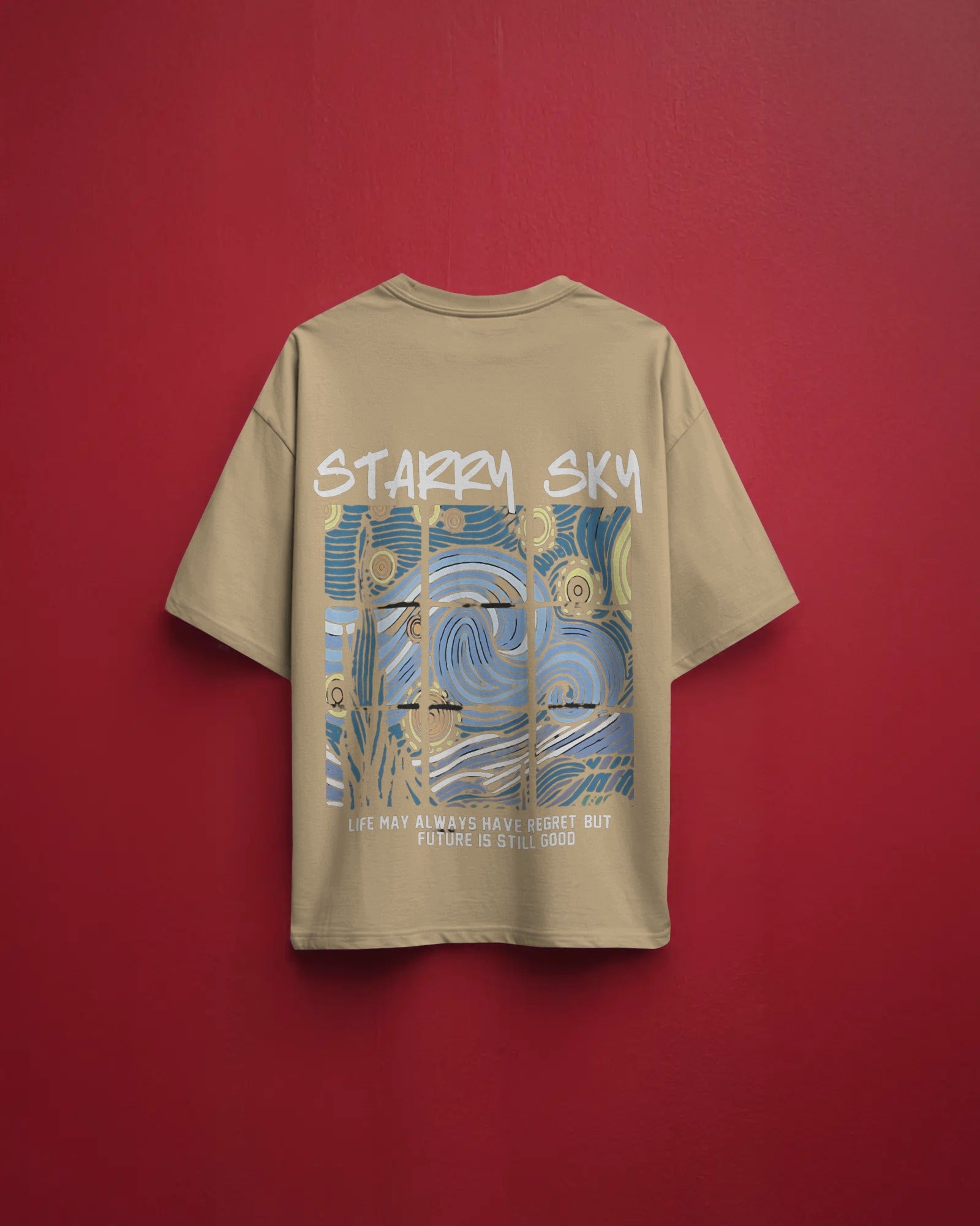 Starry Sky Graphic Oversized T-Shirt