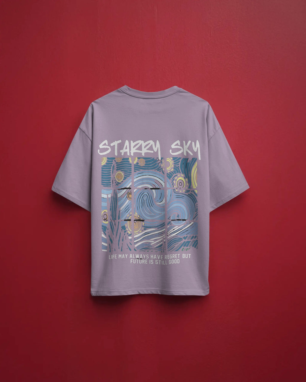 Starry Sky Graphic Oversized T-Shirt