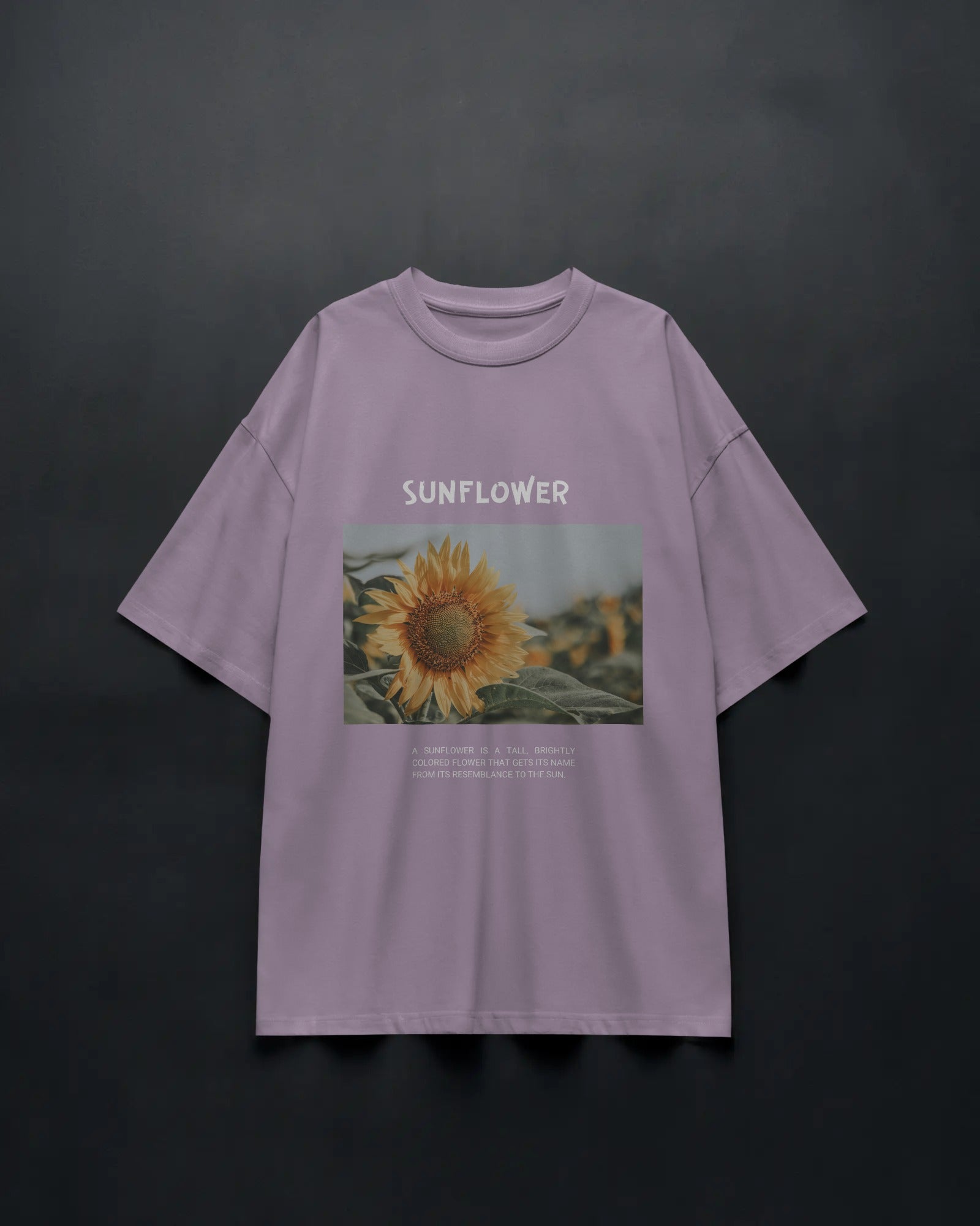 Golden Sunflower Oversized Tee