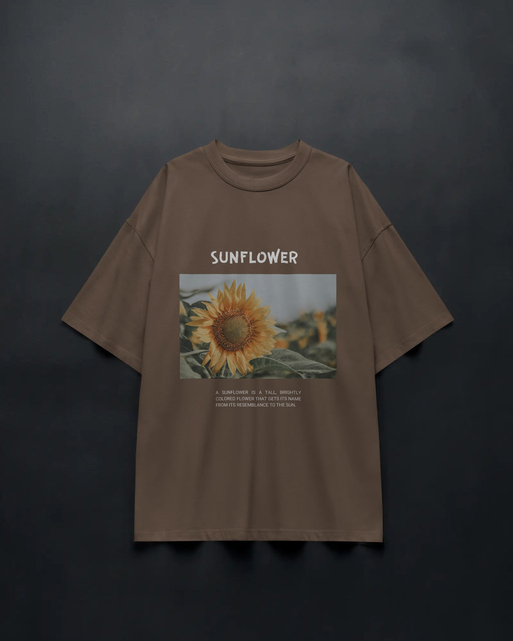 Golden Sunflower Oversized Tee