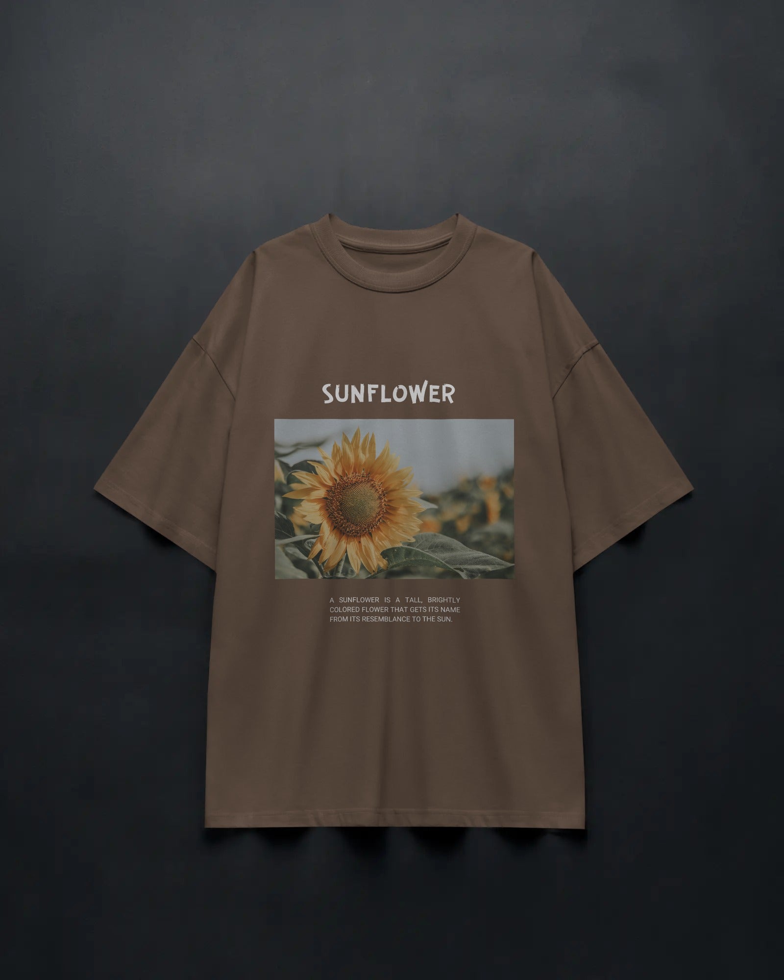 Golden Sunflower Oversized Tee