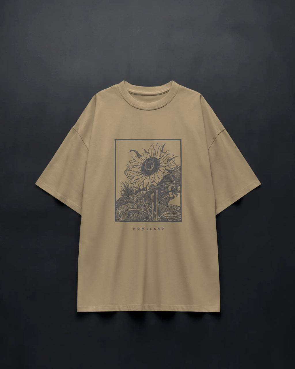 Sunflower Bloom Oversized T-Shirt