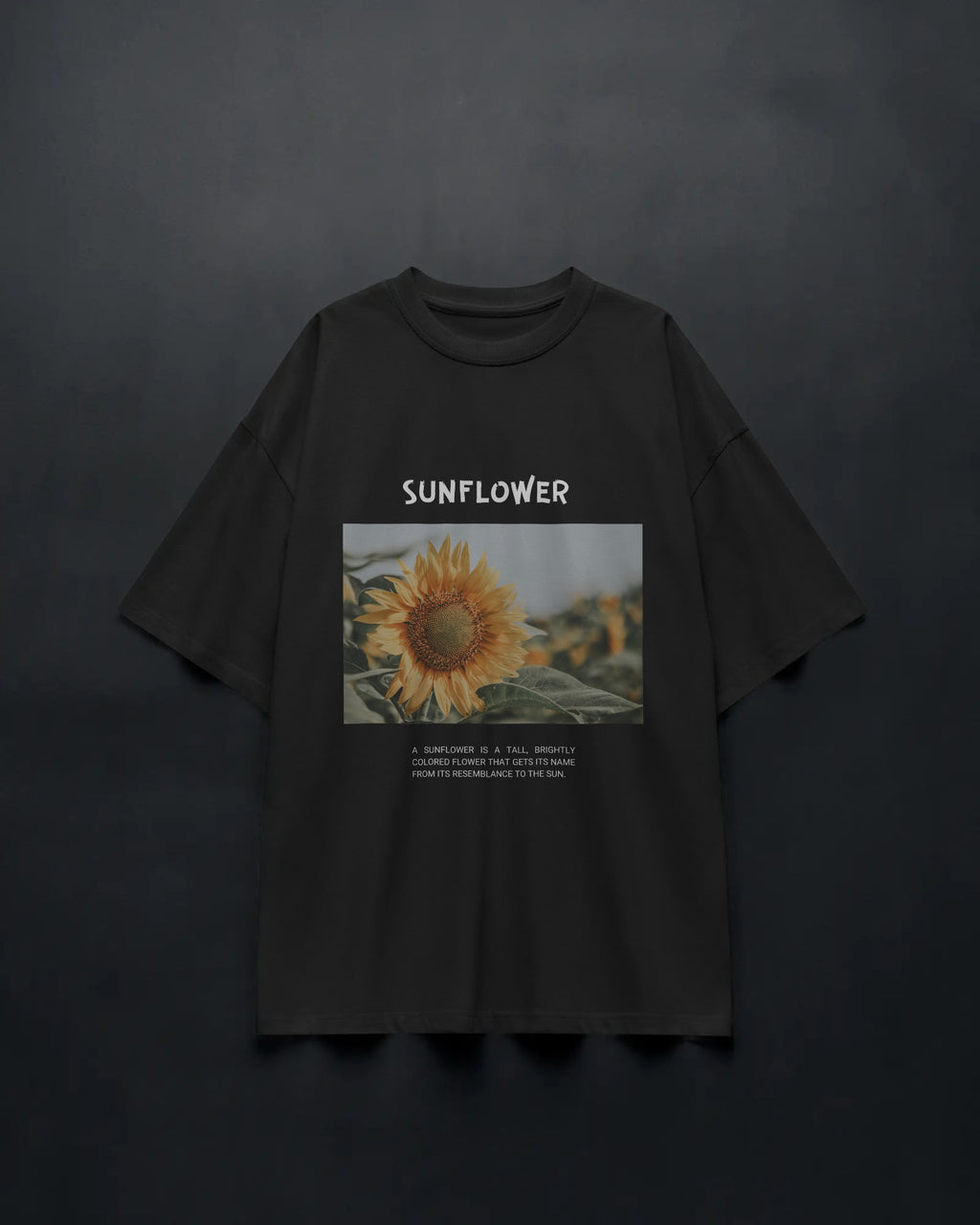 Golden Sunflower Oversized Tee