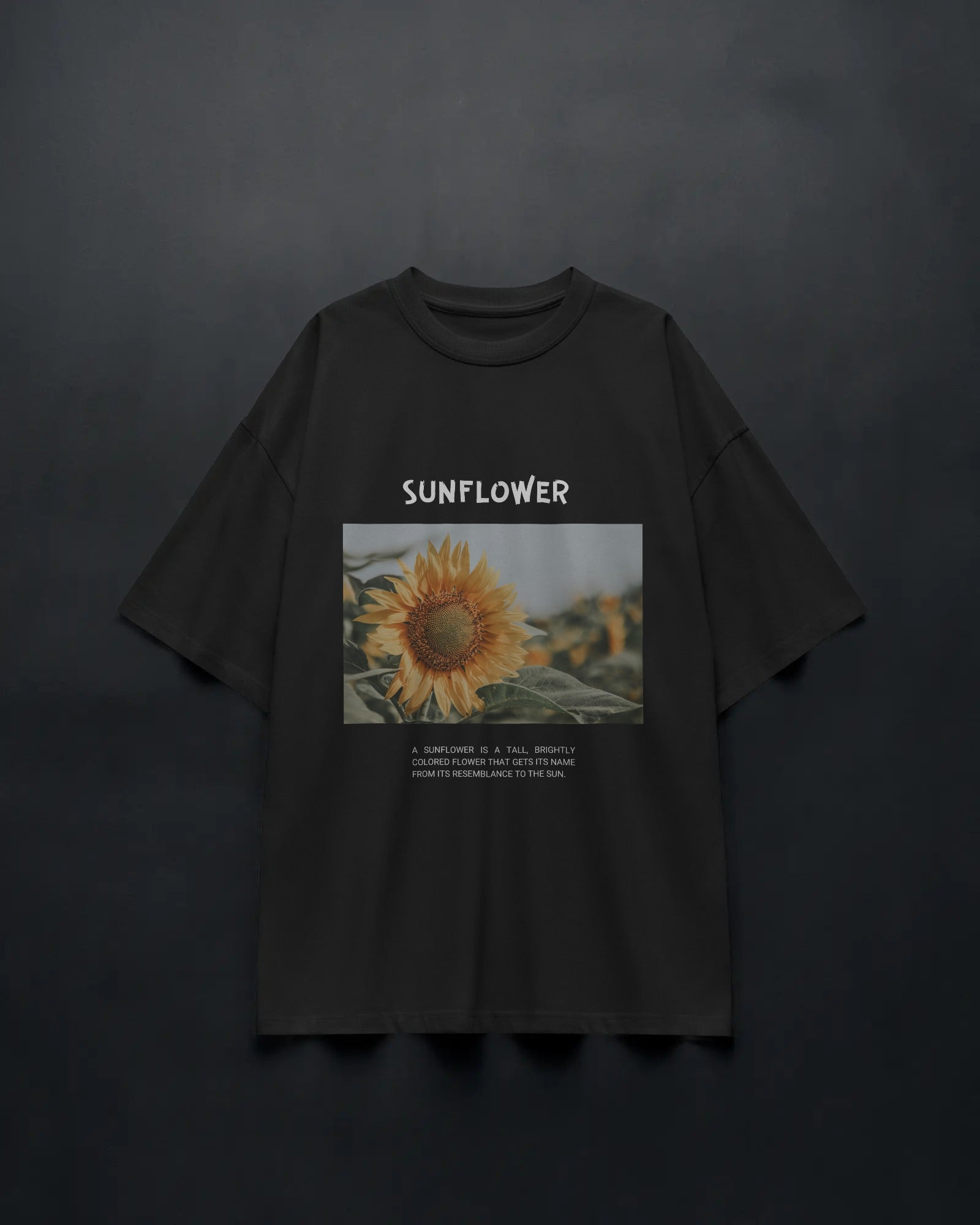 Golden Sunflower Oversized Tee