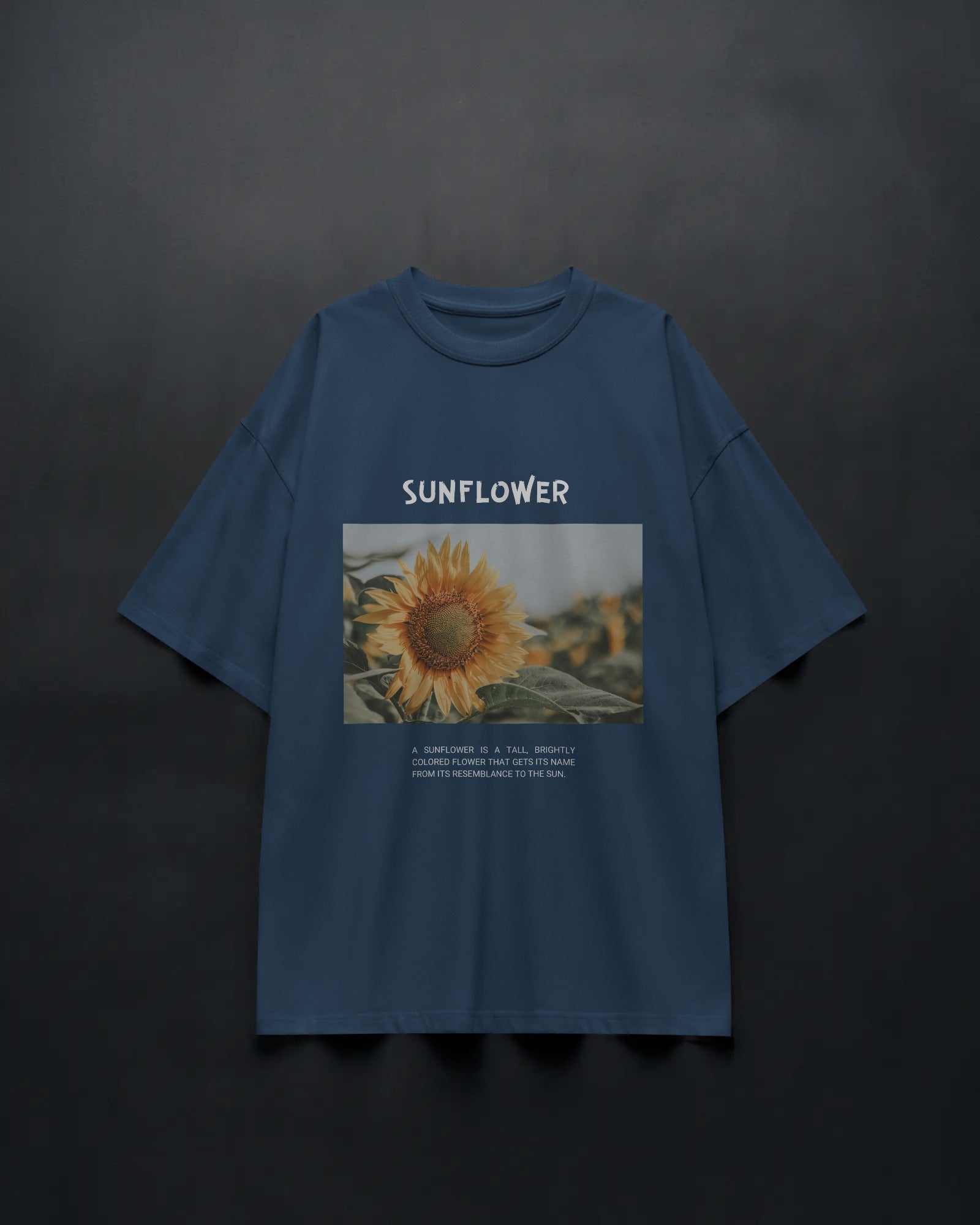 Golden Sunflower Oversized Tee