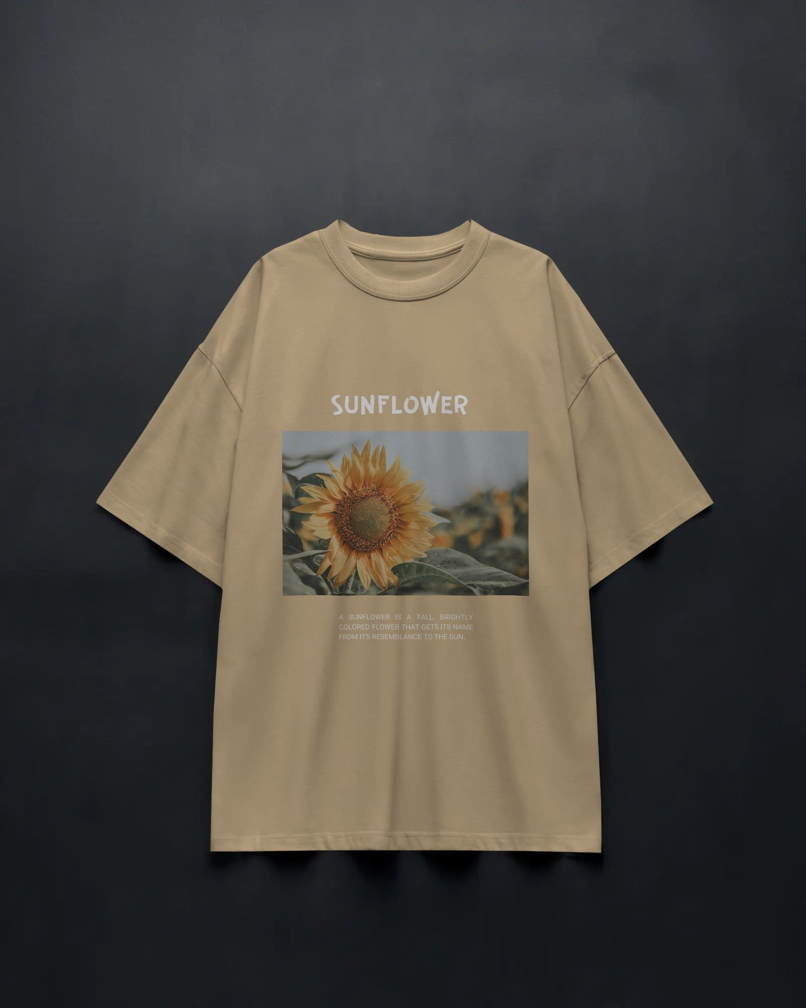 Golden Sunflower Oversized Tee