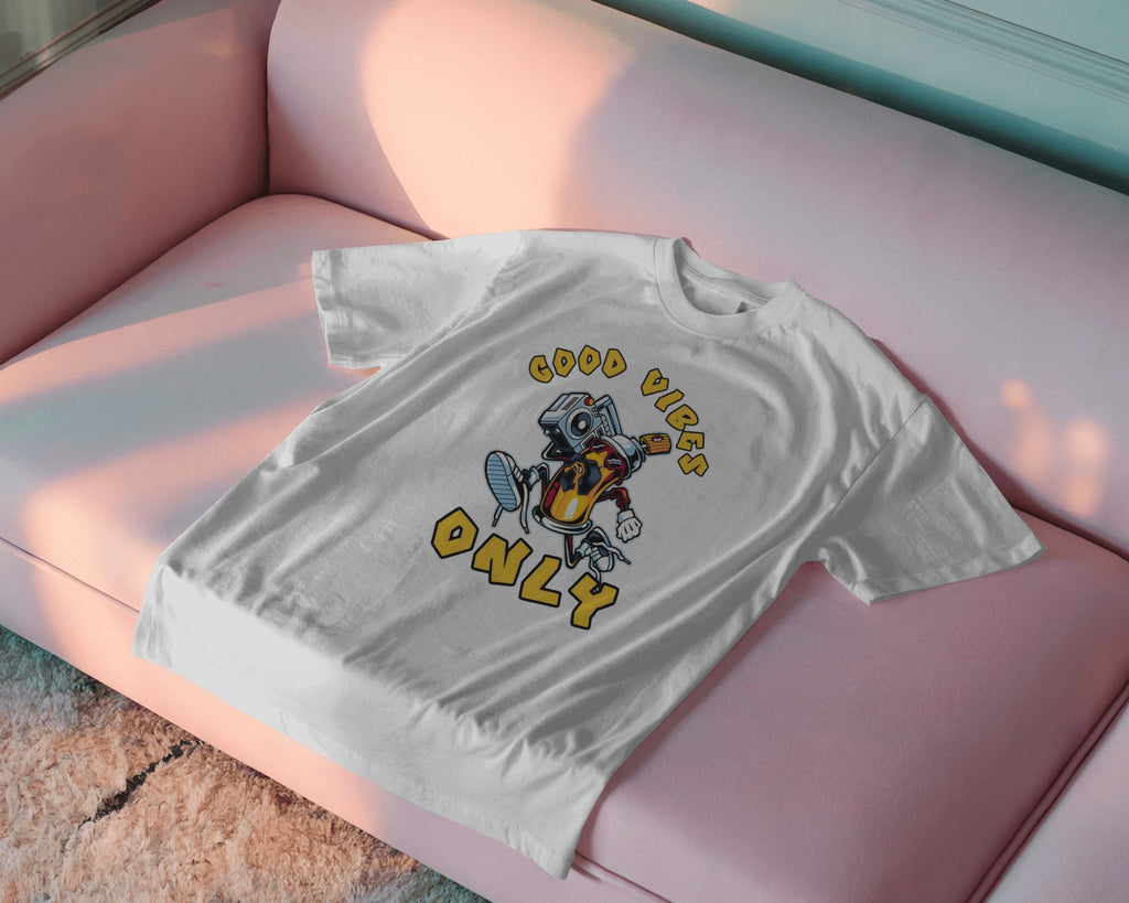 Good Vibes Only Robot Tee