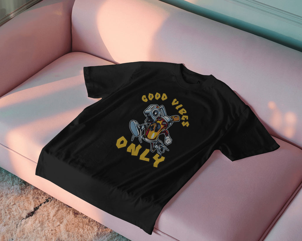 Good Vibes Only Robot Tee