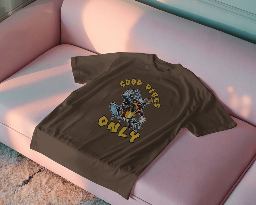 Good Vibes Only Robot Tee