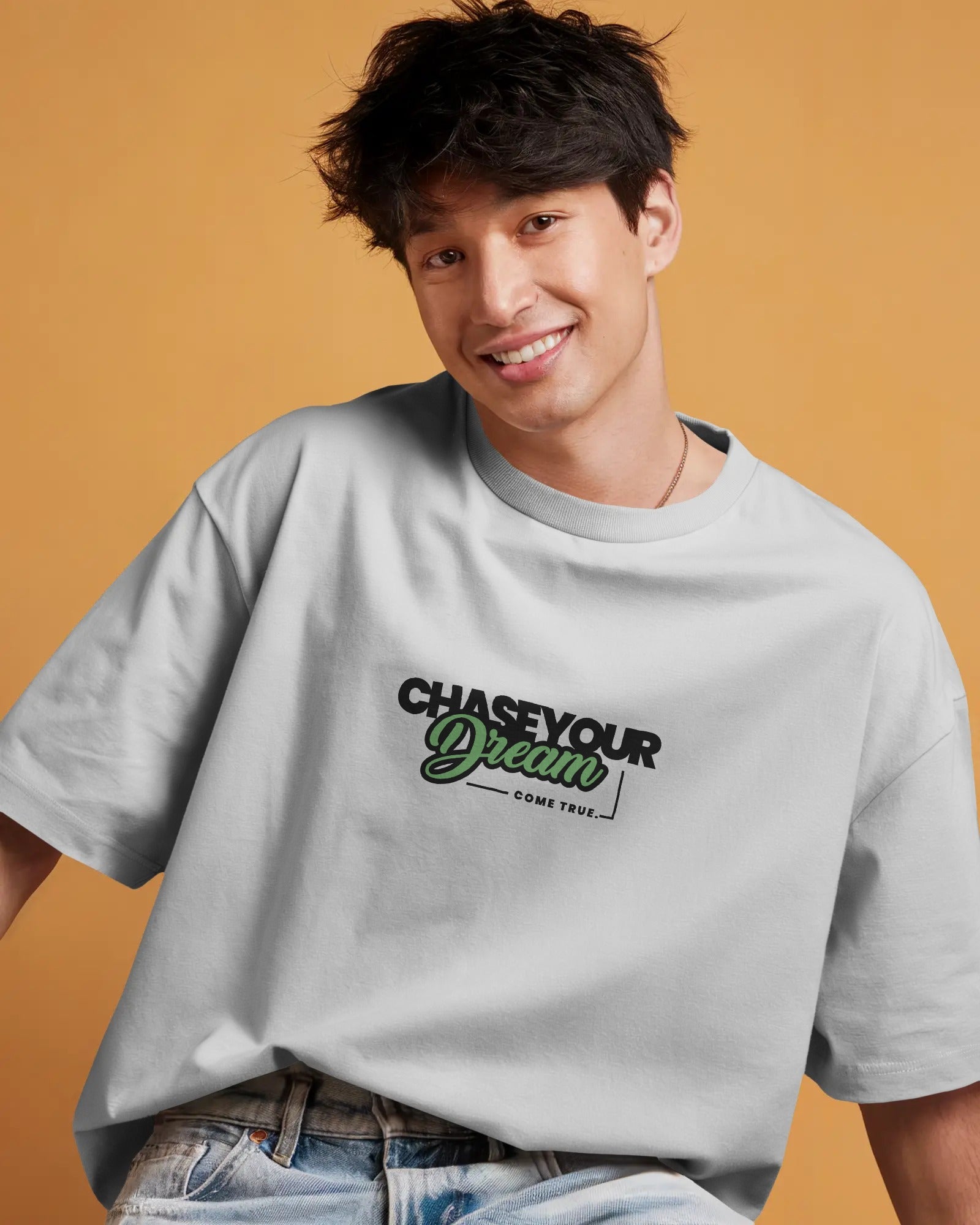 Dream Chaser Motivational Oversized Tee