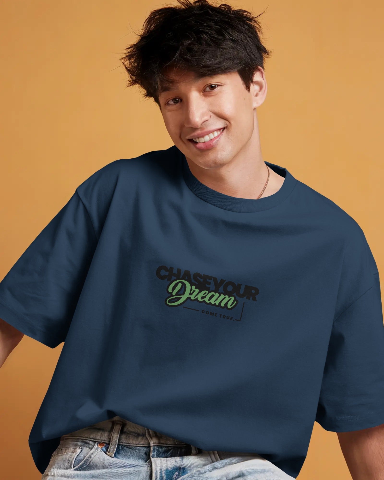 Dream Chaser Motivational Oversized Tee
