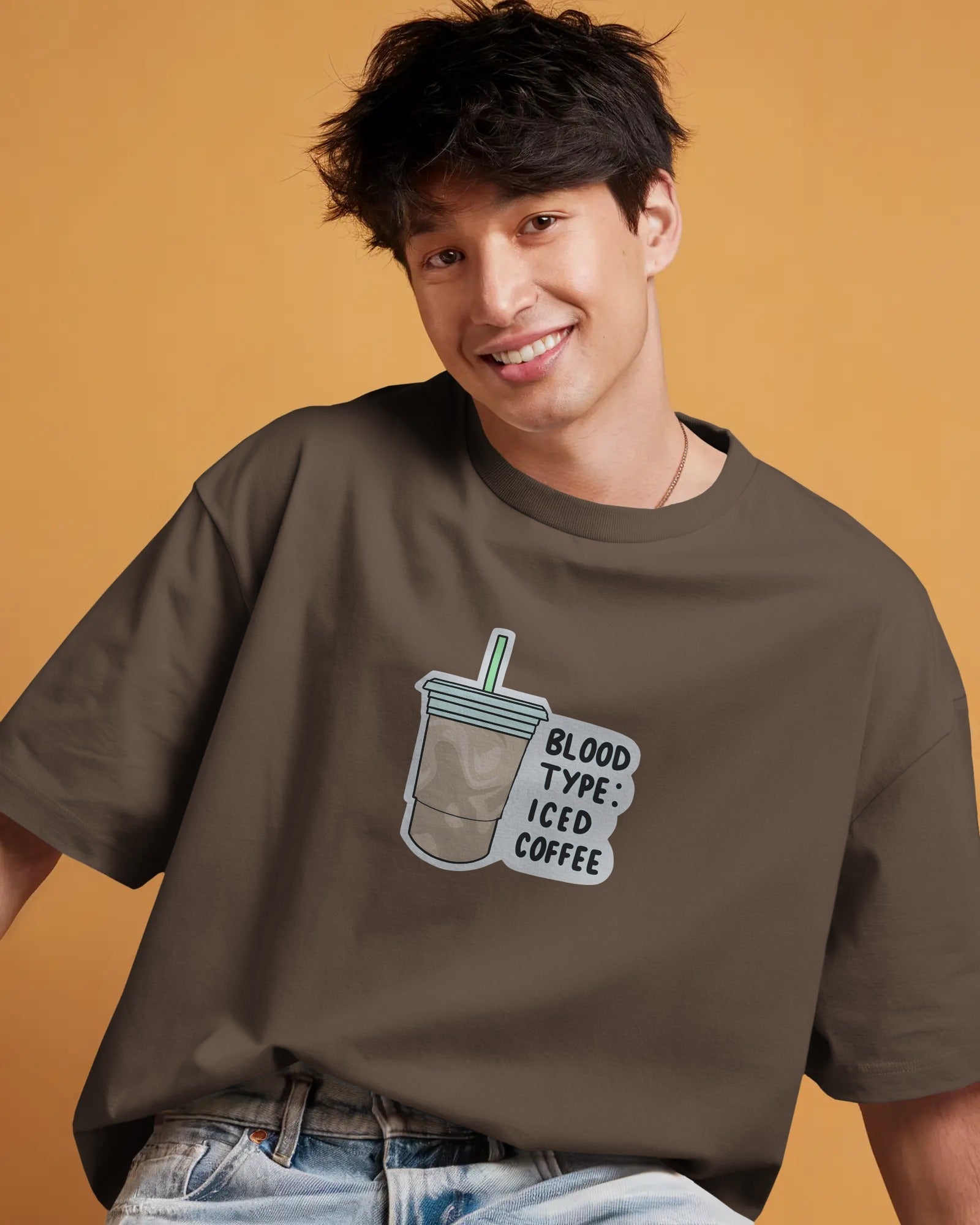 Iced Coffee Lover Oversized T-Shirt