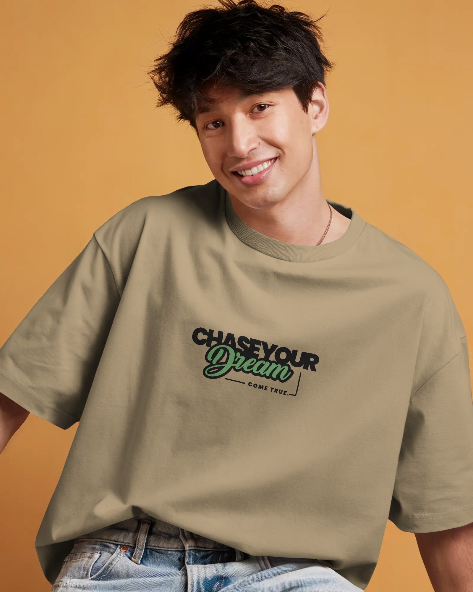 Dream Chaser Motivational Oversized Tee