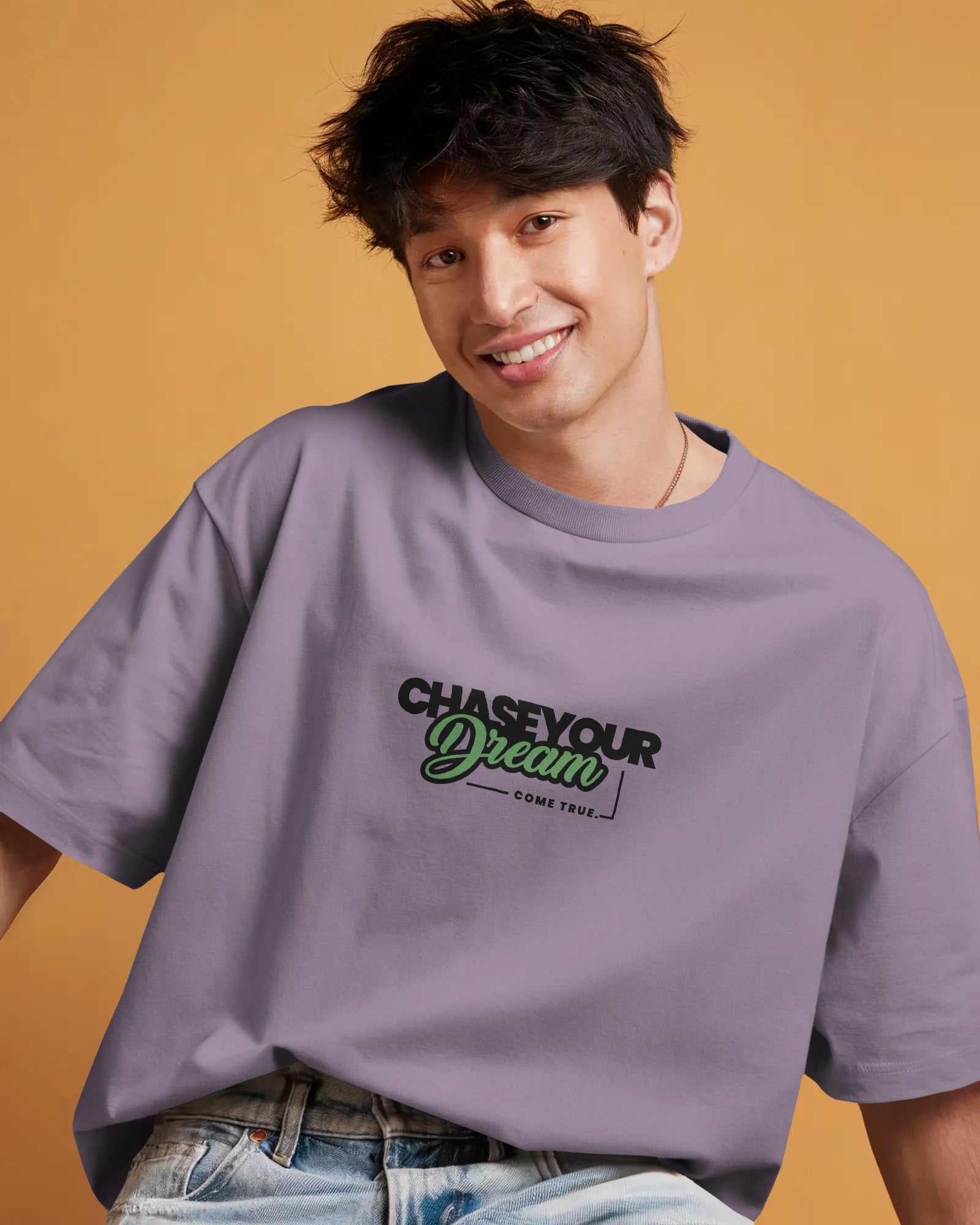 Dream Chaser Motivational Oversized Tee