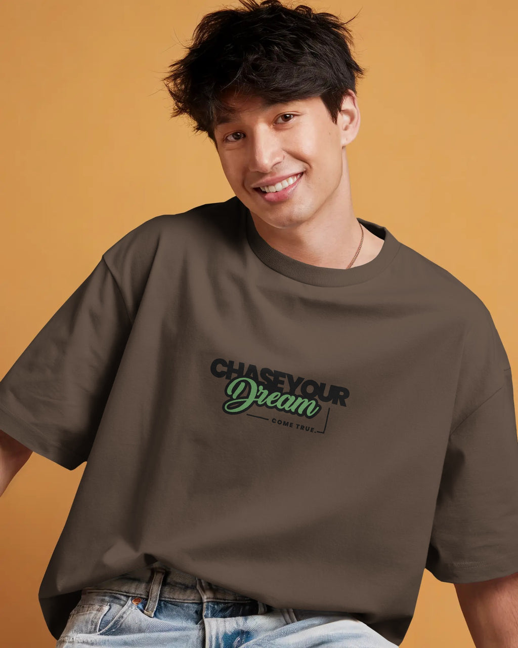 Dream Chaser Motivational Oversized Tee