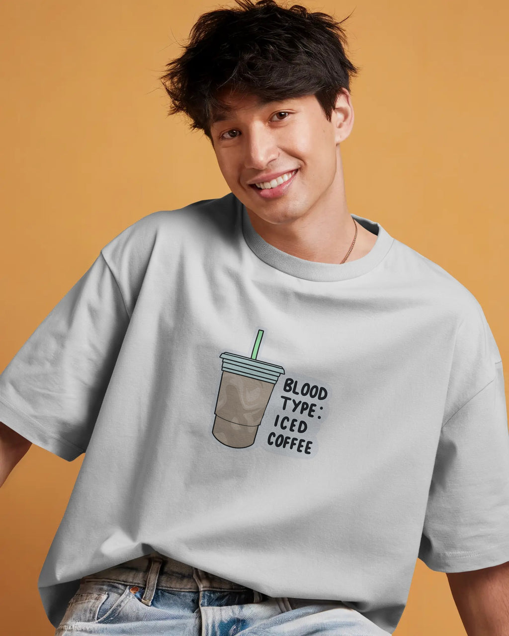 Iced Coffee Lover Oversized T-Shirt