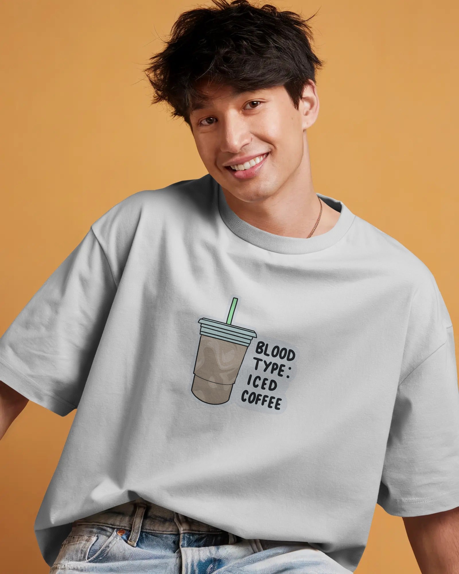 Iced Coffee Lover Oversized T-Shirt