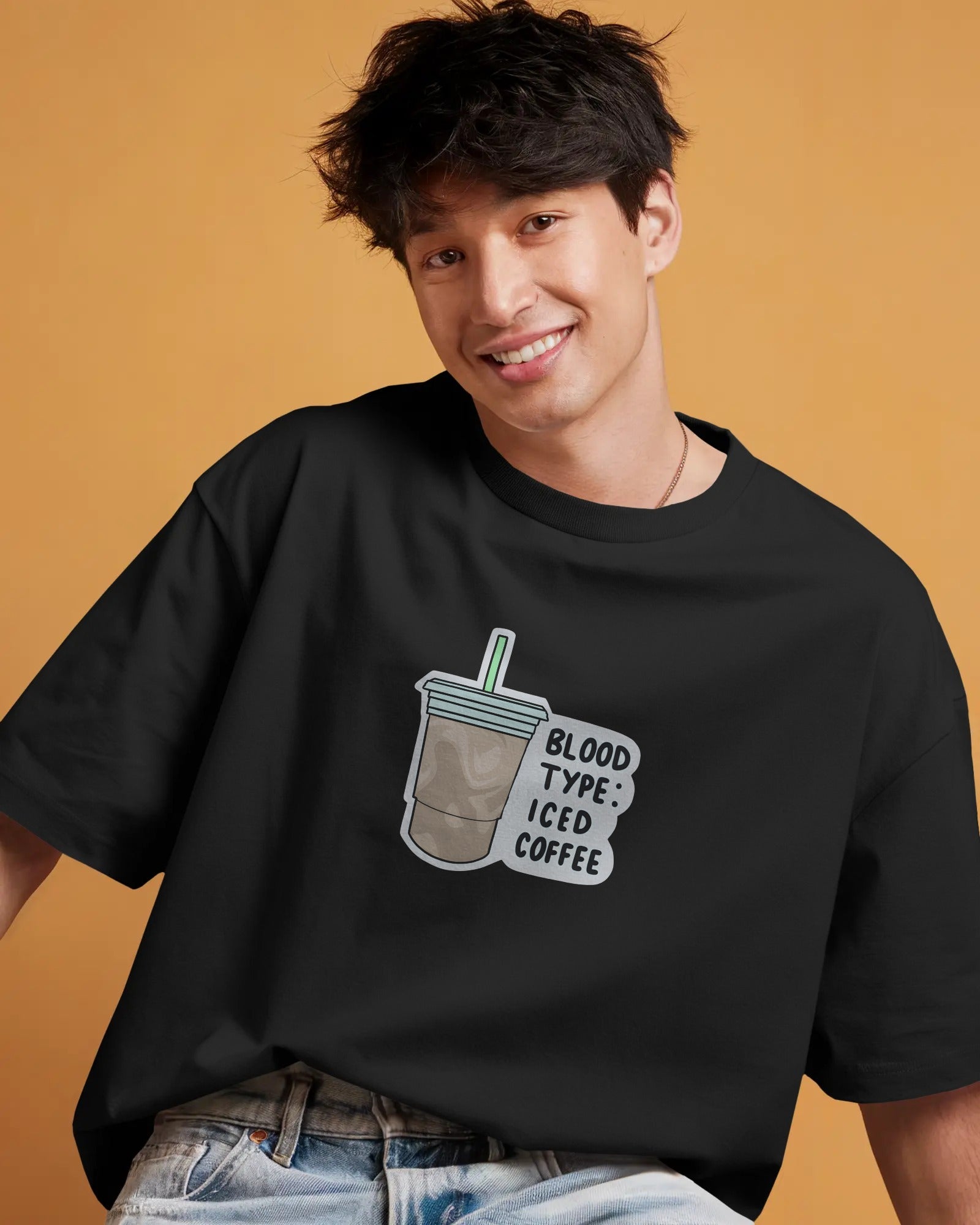 Iced Coffee Lover Oversized T-Shirt