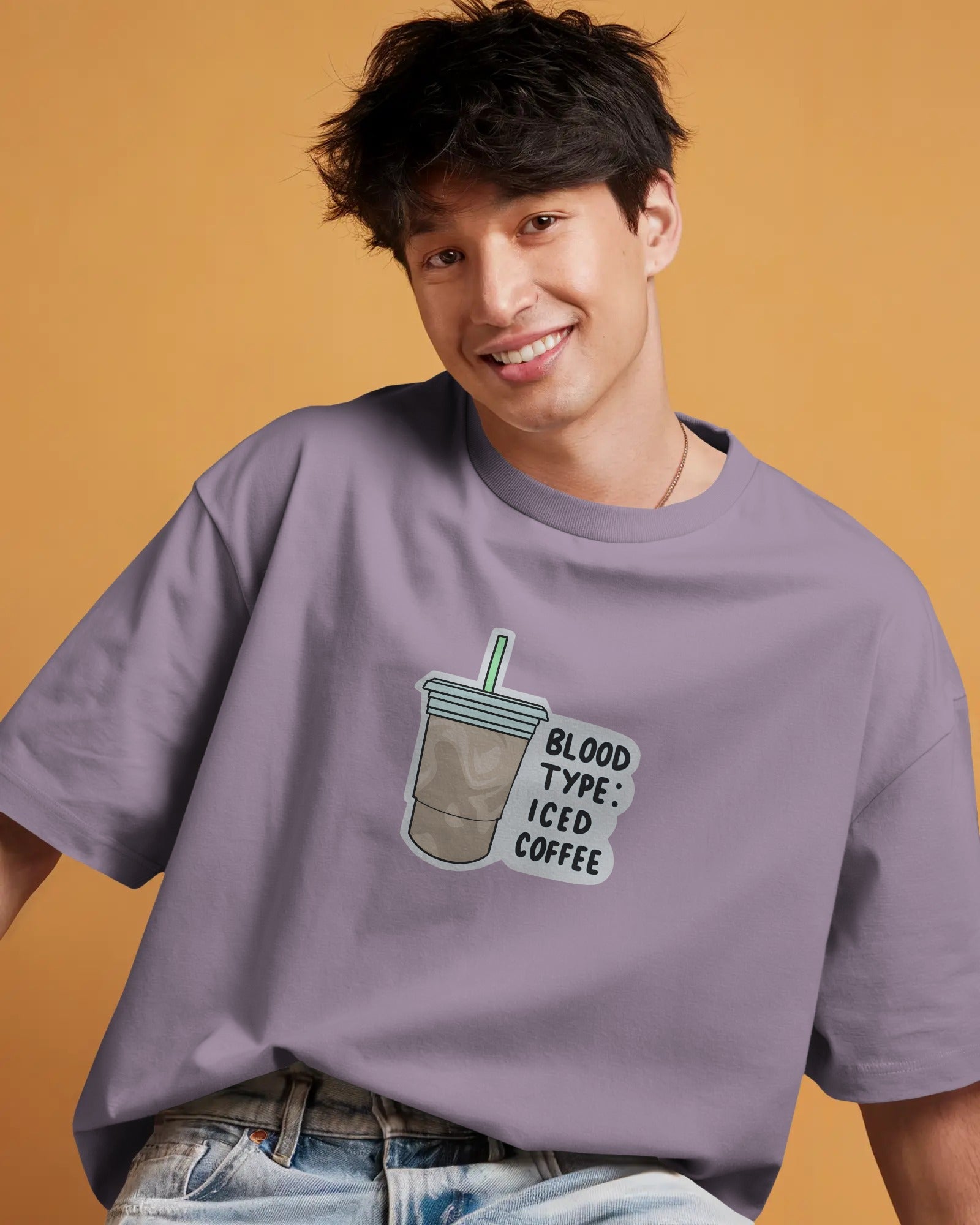 Iced Coffee Lover Oversized T-Shirt