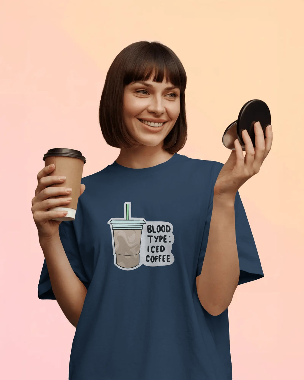 Iced Coffee Lover Oversized T-Shirt