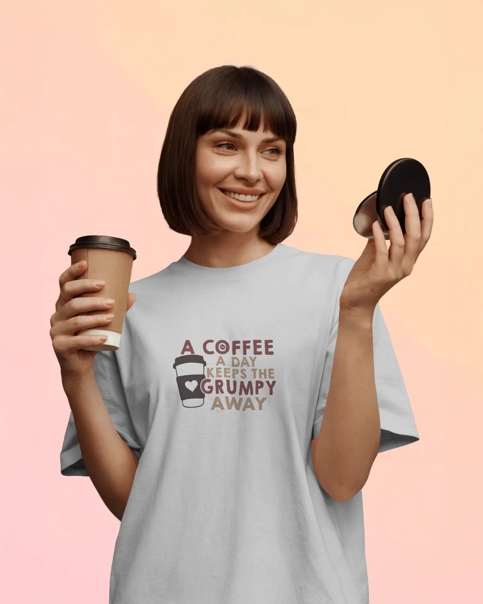 A Coffee a Day Oversized T-Shirt