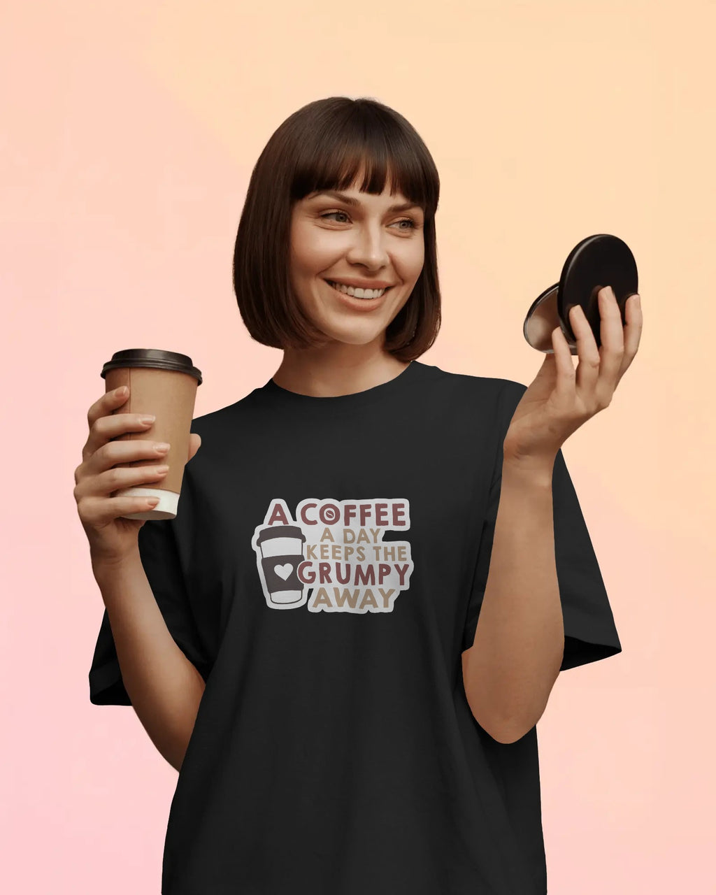 A Coffee a Day Oversized T-Shirt