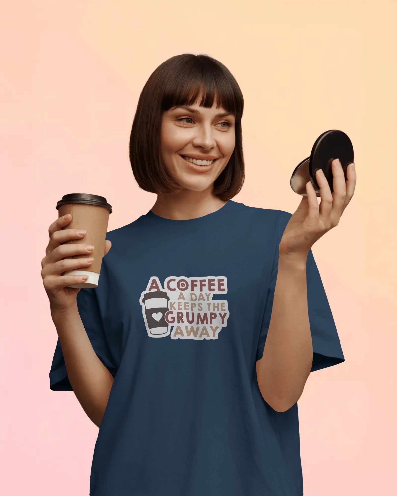 A Coffee a Day Oversized T-Shirt