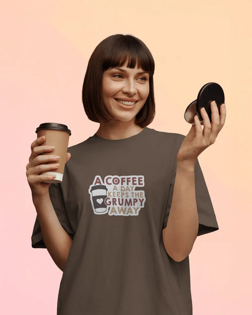 A Coffee a Day Oversized T-Shirt