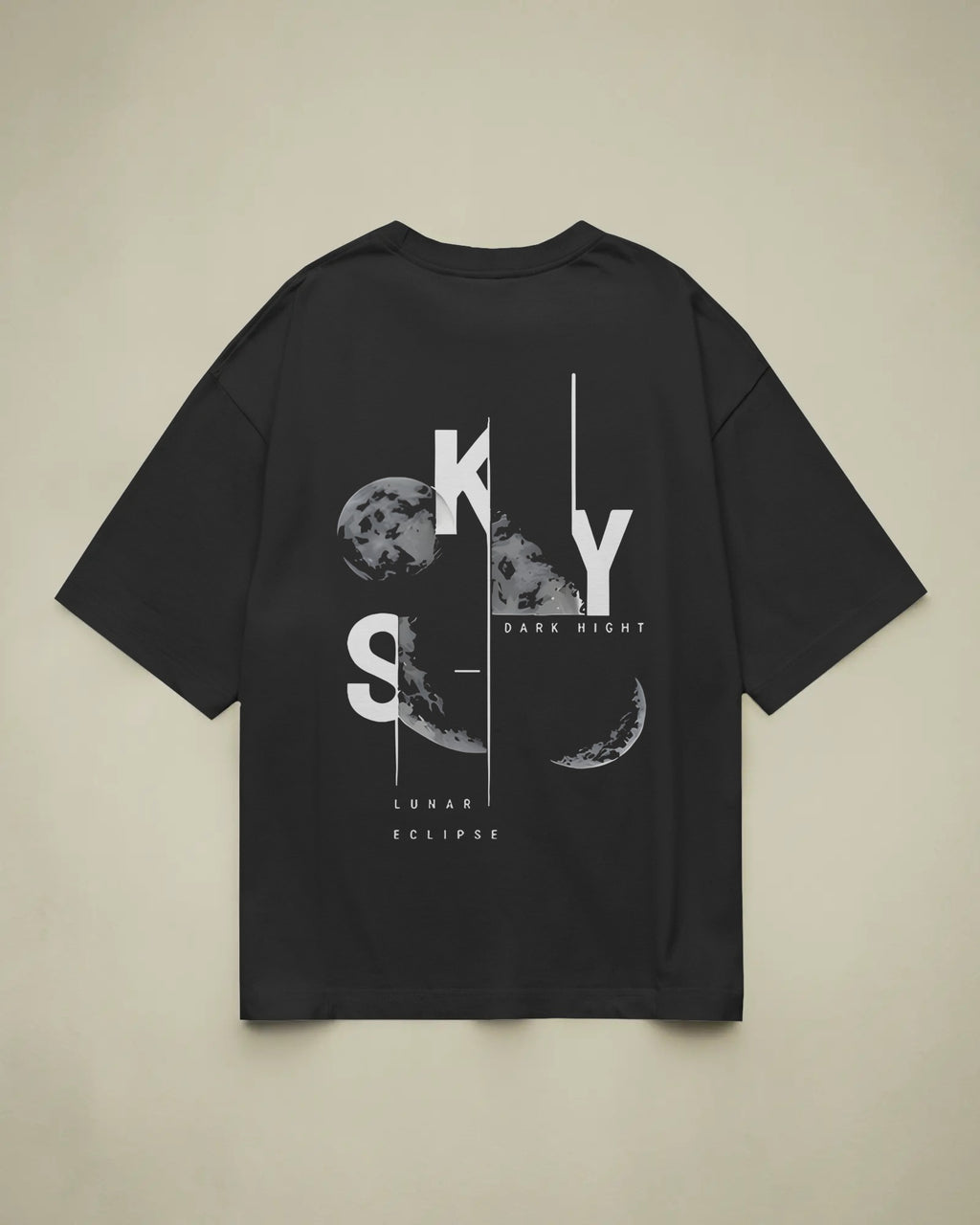 Sky Lunar Eclipse Oversized T-Shirt