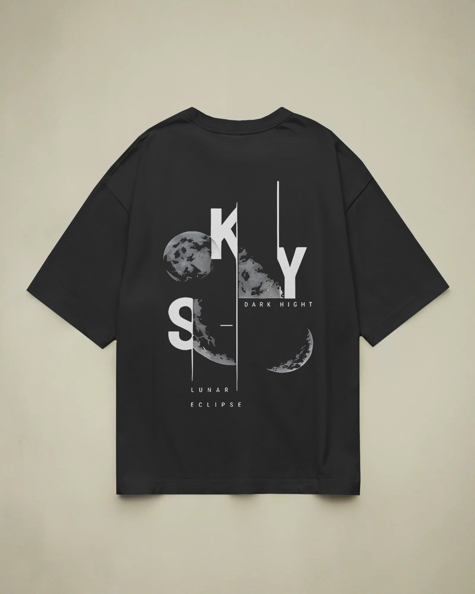 Sky Lunar Eclipse Oversized T-Shirt