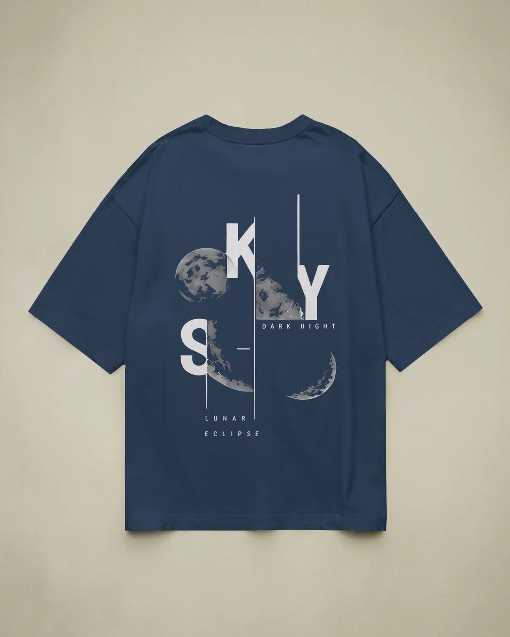 Sky Lunar Eclipse Oversized T-Shirt