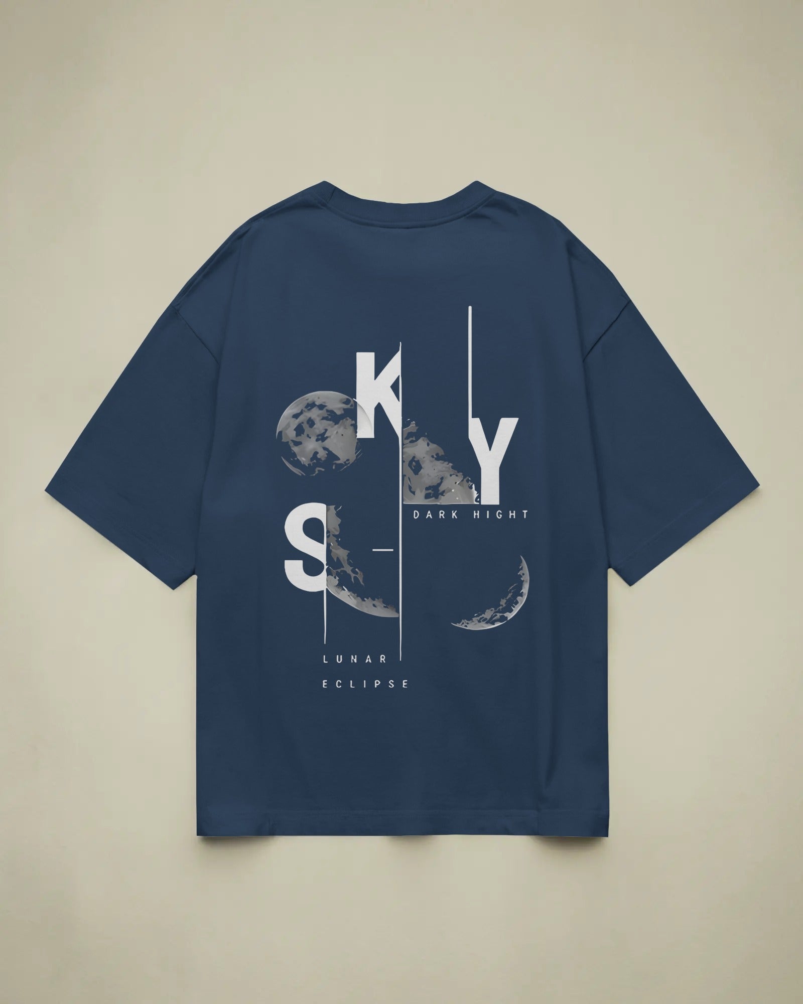 Sky Lunar Eclipse Oversized T-Shirt