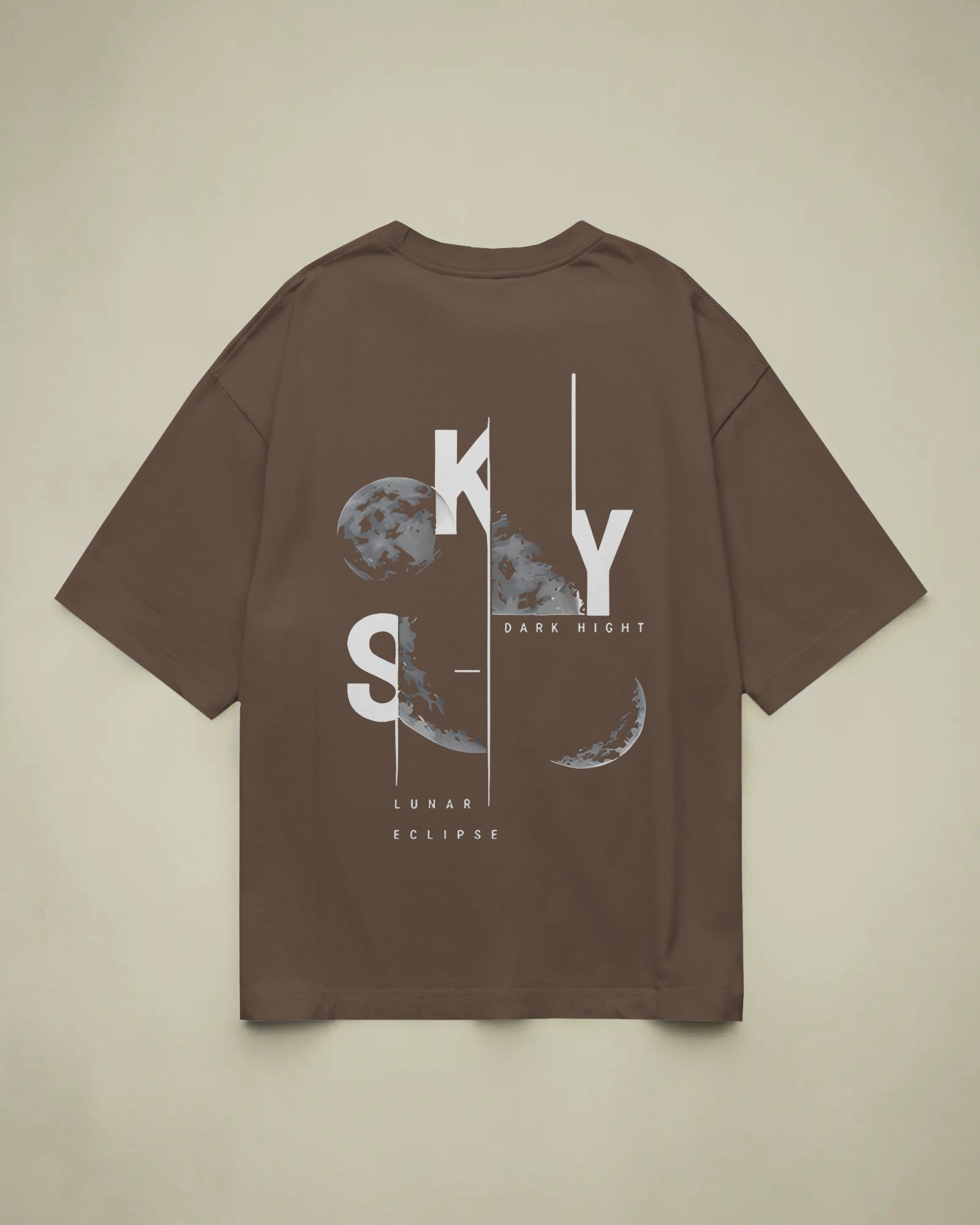 Sky Lunar Eclipse Oversized T-Shirt