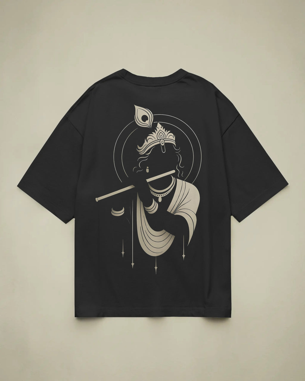 Krishna Flute Oversized T-Shirt