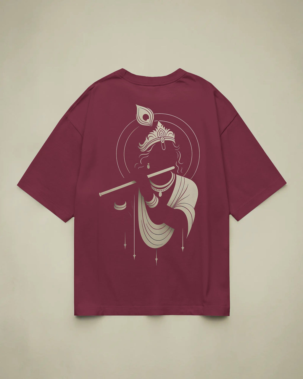 Krishna Flute Oversized T-Shirt