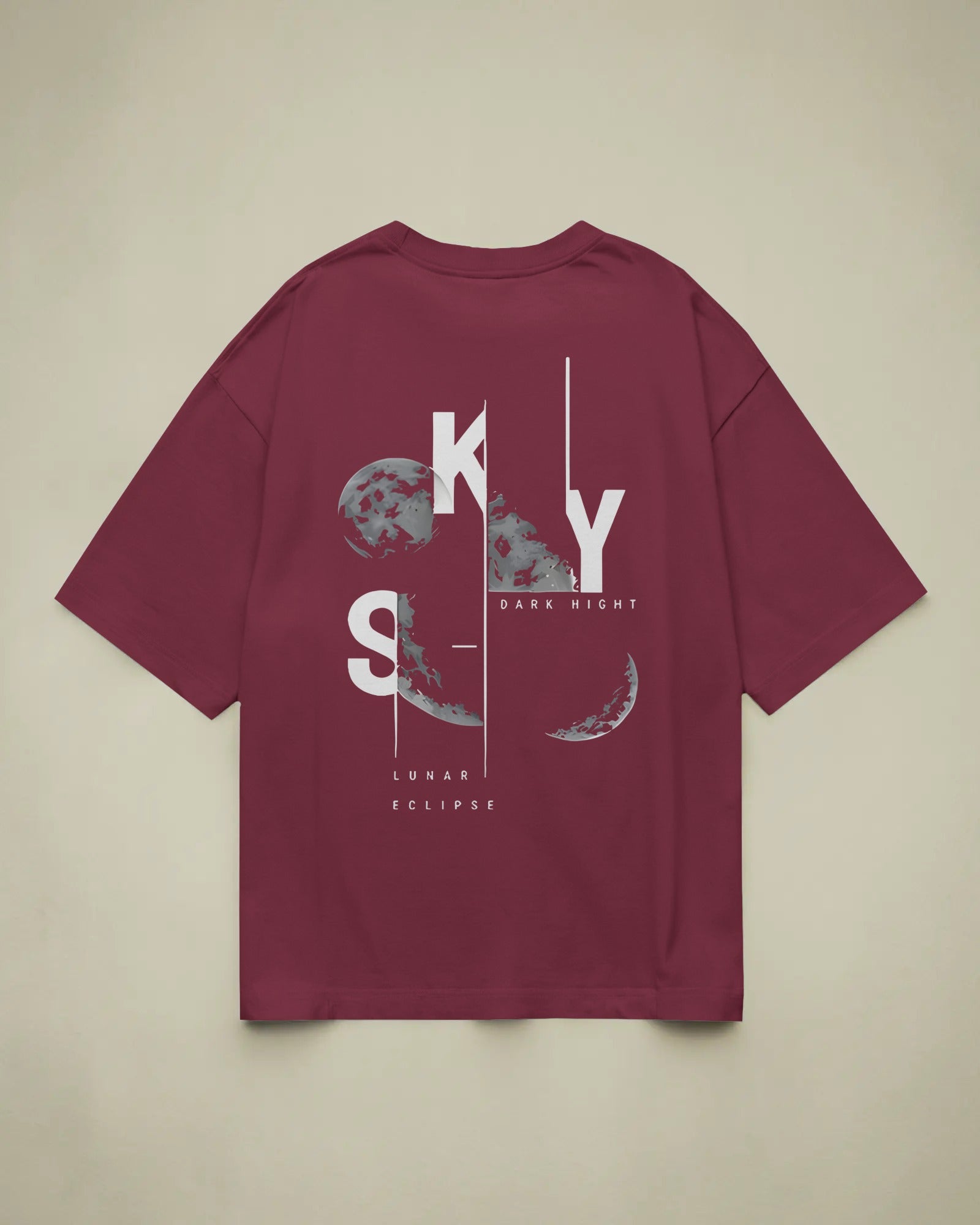 Sky Lunar Eclipse Oversized T-Shirt